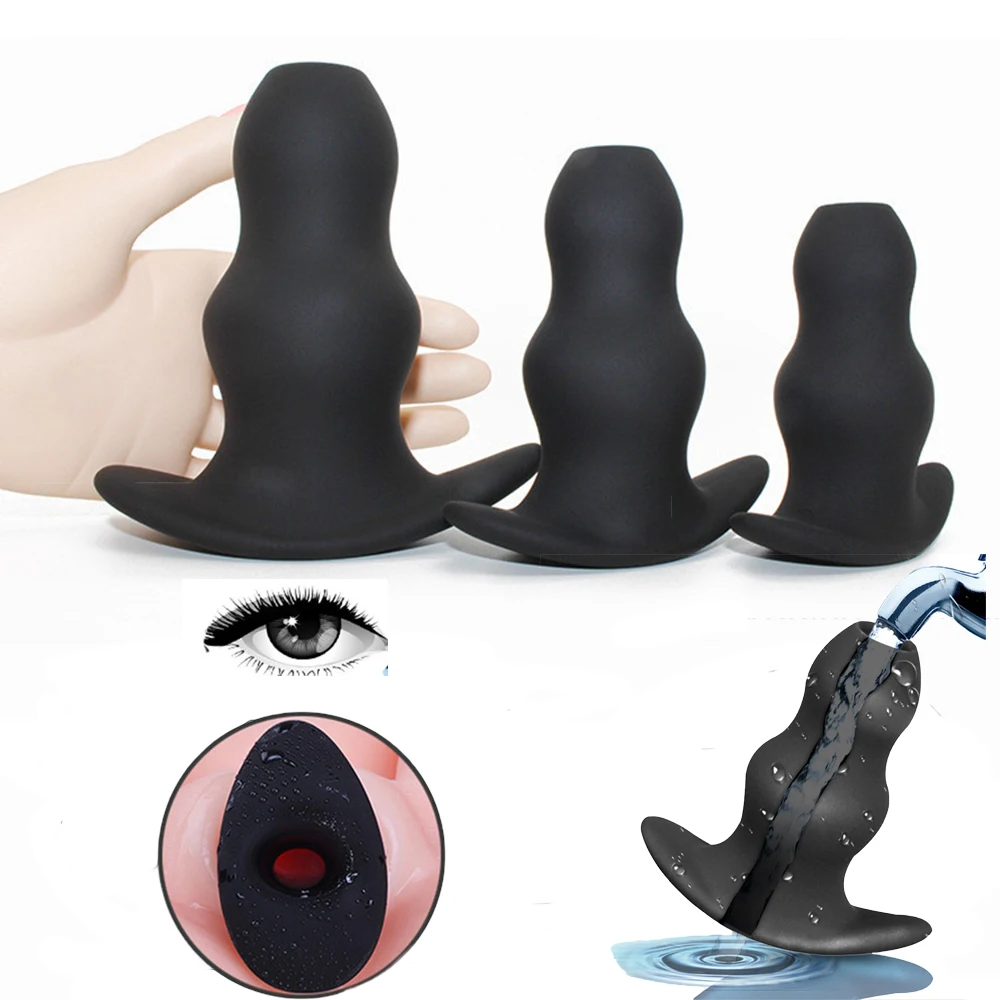 Силиконовый полый Анальная пробка фаллоимитатор анальная секс игрушка/пробка