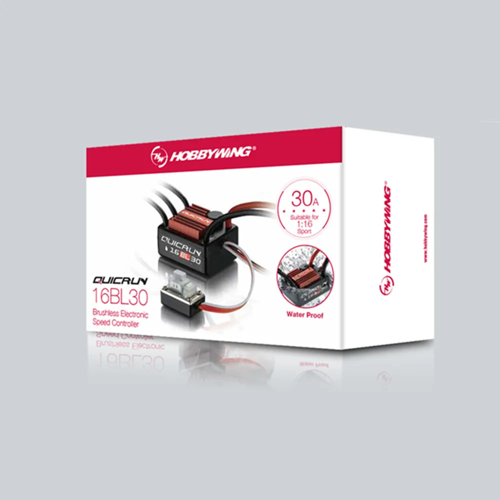 1 шт. оригинальный щеточный электронный регулятор скорости Hobbywing QuicRun 16BL30 30A