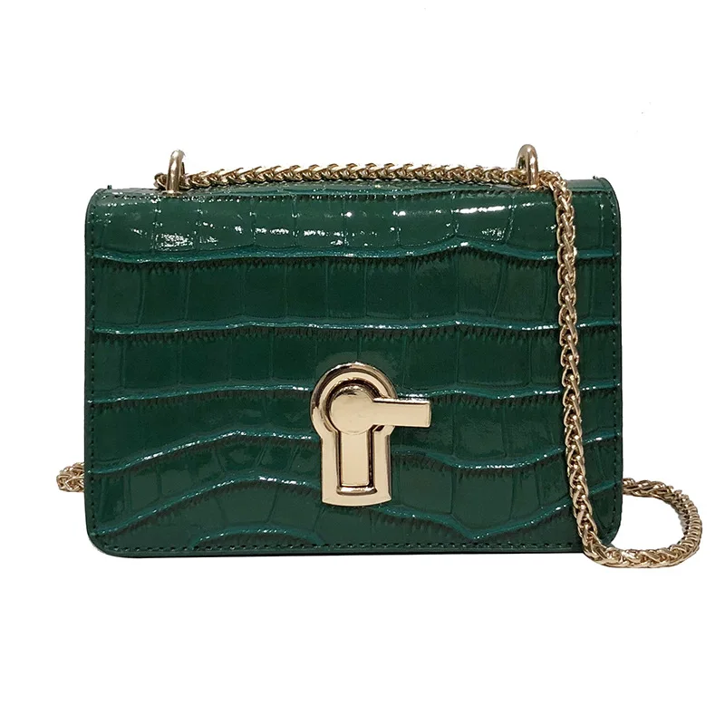 Винтажная модная мини-сумка под крокодилью кожу 2019 новая качественная кожаная