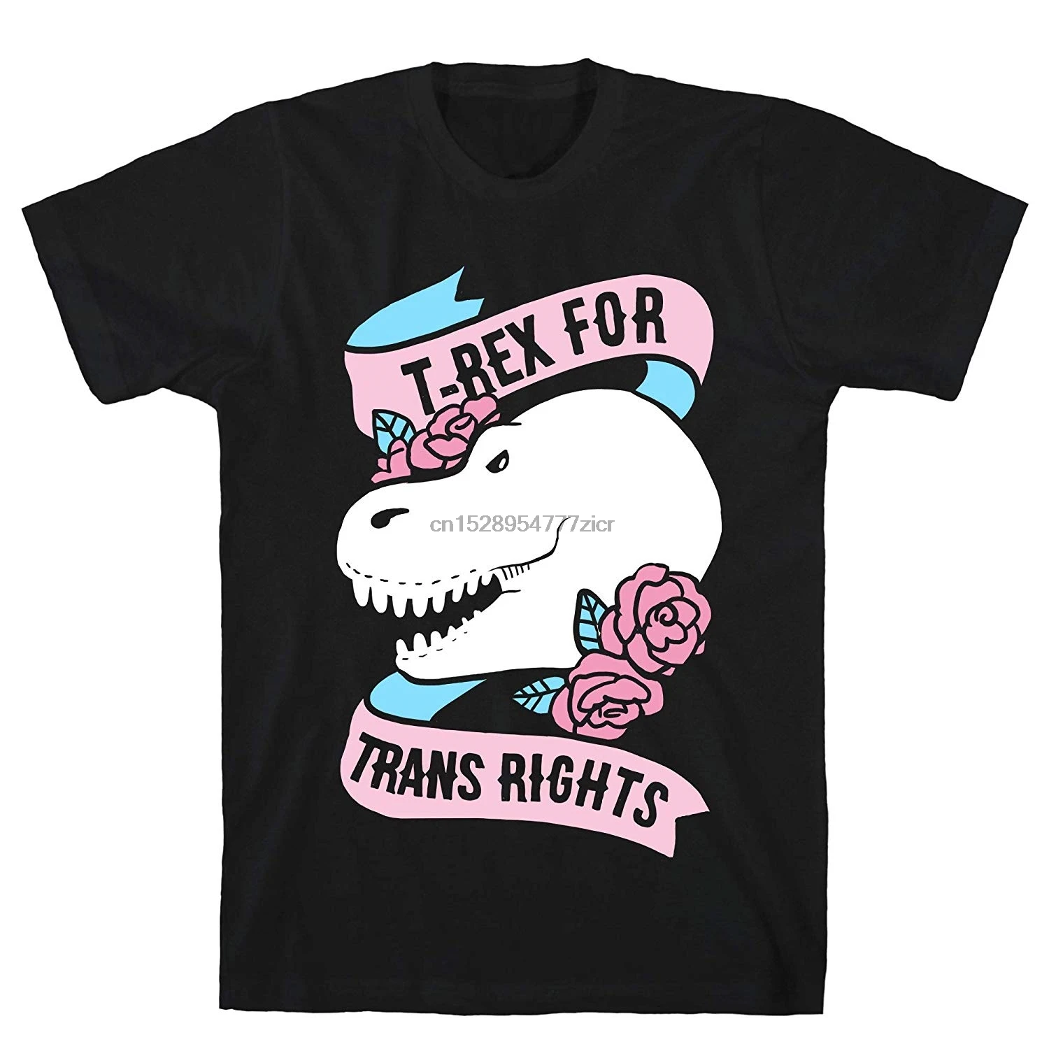 Хлопковая мужская футболка с надписью T Rex для Trans right|Мужские футболки| |