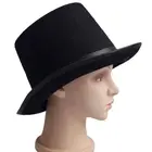Мужская и Женская Ретро маг черная джазовая Кепка Хэллоуин фетровая шляпа Сделай Сам стимпанк маскарадный костюм для костюмированной вечеринки реквизит