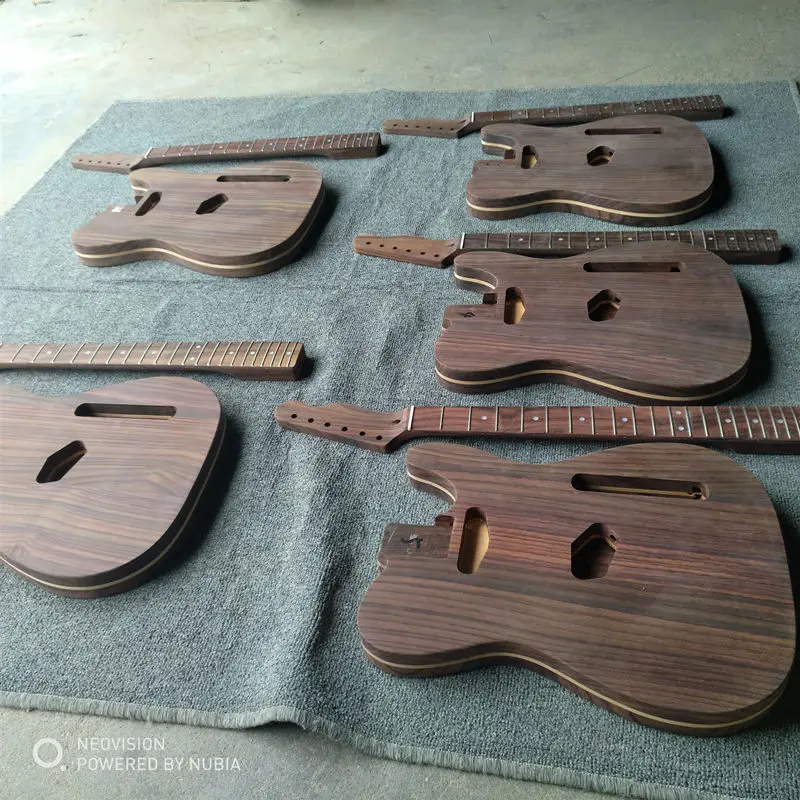 TL semi-finished rosewood, rosewood body and neck, self-installed guitar
