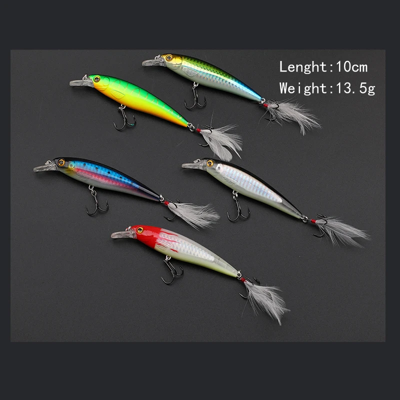 Сумасшедшие приманки MIG LURE Minnow рыболовные Воблеры 3D плавающие светящиеся для