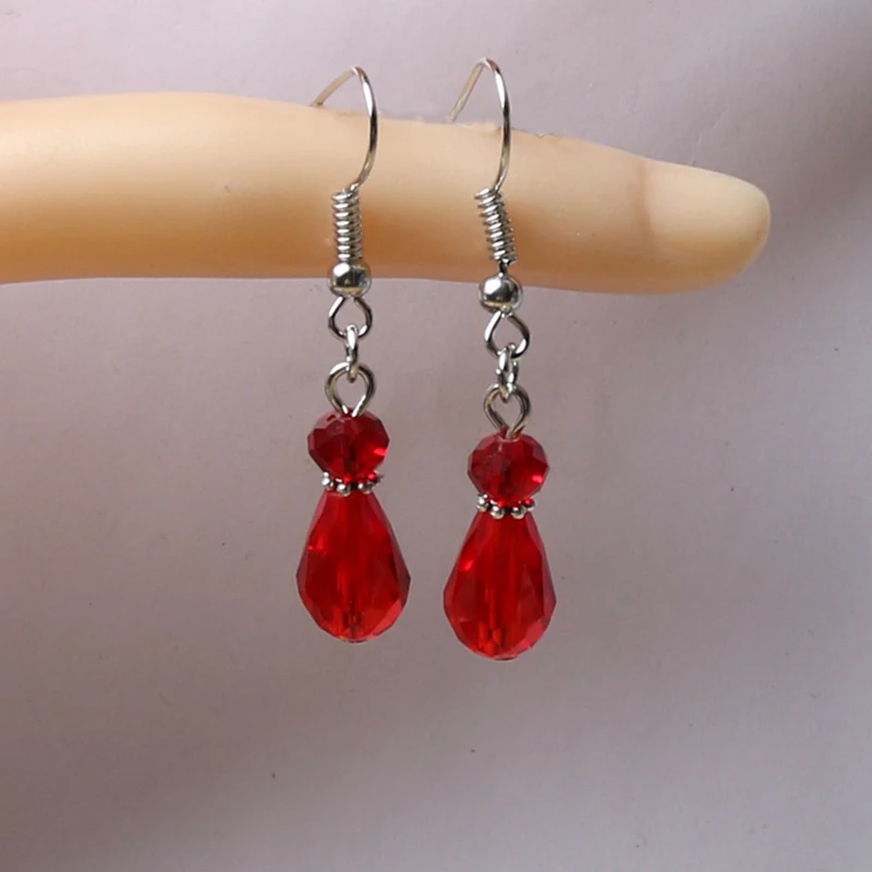 2020 новые милые хрустальные бусины в форме капли воды висячие серьги 8*12 мм