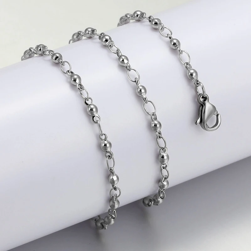 Тонкие цепи из нержавеющей стали для женщин 2021 эффектные ChaNecklace модные ювелирные