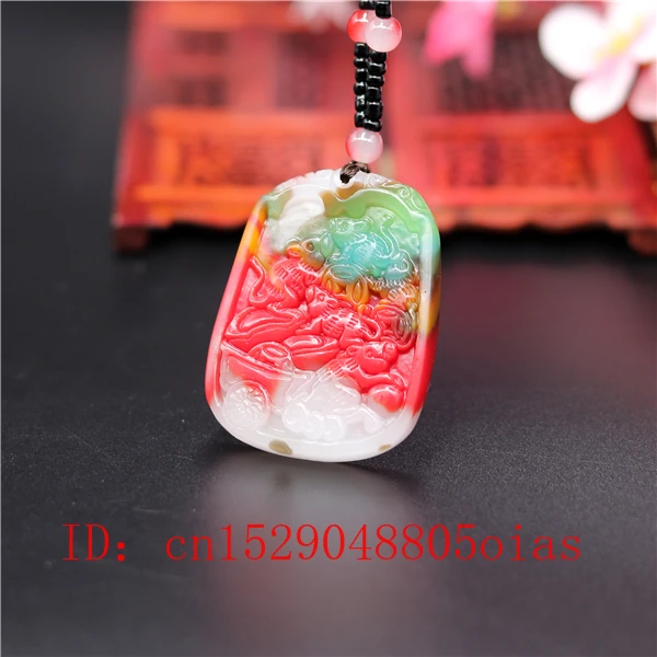 Натуральный цвет Нефритовый камень подвеска мышь ожерелье Китайский жадеит