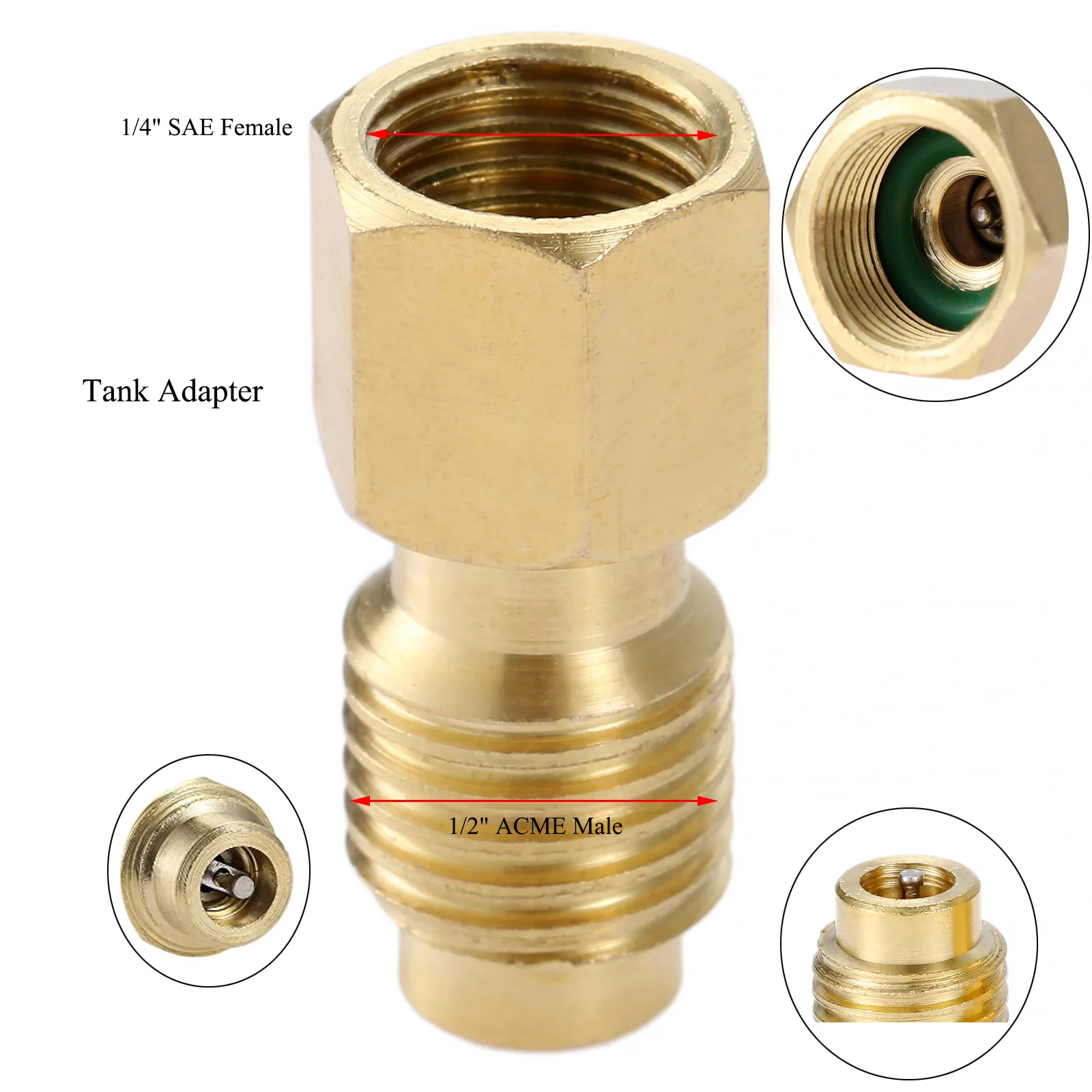Дозатор Can клапана R134A 1/4 &quot переходник с внутренней резьбой на внутреннюю резьбу