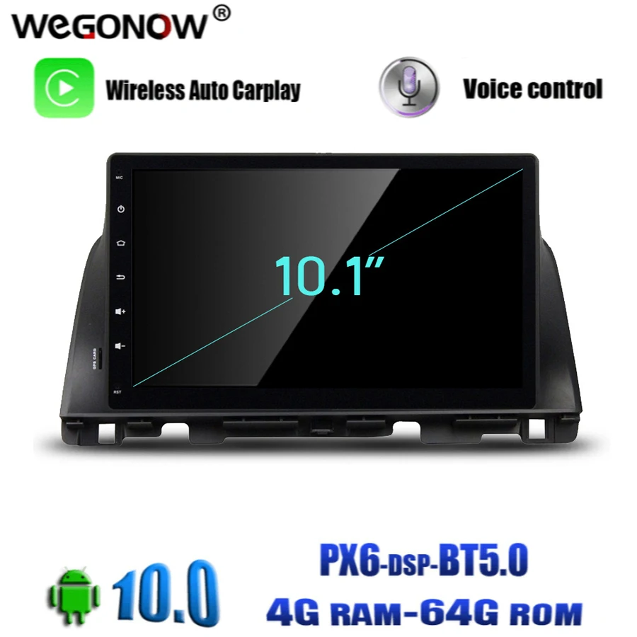 DSP IPS Android 10 0 8Core 4G RAM 64GB Bluetooth 5 Wifi GPS навигация карта Автомобильный DVD-плеер RDS радио
