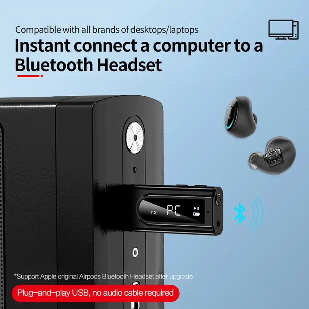 Автомобильный светодиодный fm модулятор приемник Bluetooth 5 0 мм AUX разъем RCA USB