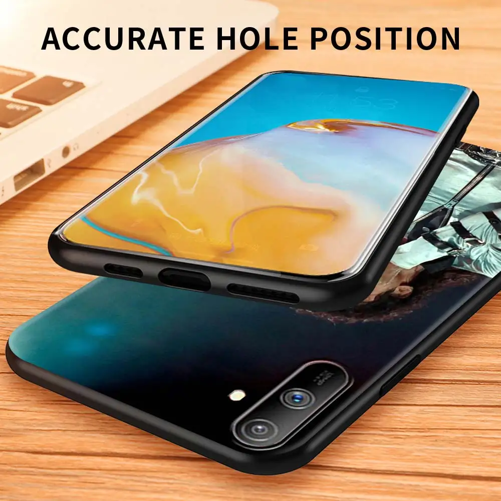 

Michael Jackson Silicone Case for Realme 6 7 8 5 X50 Pro C21 C3 XT C15 C11 7i C25 Black Matte Soft Back Cover Coque