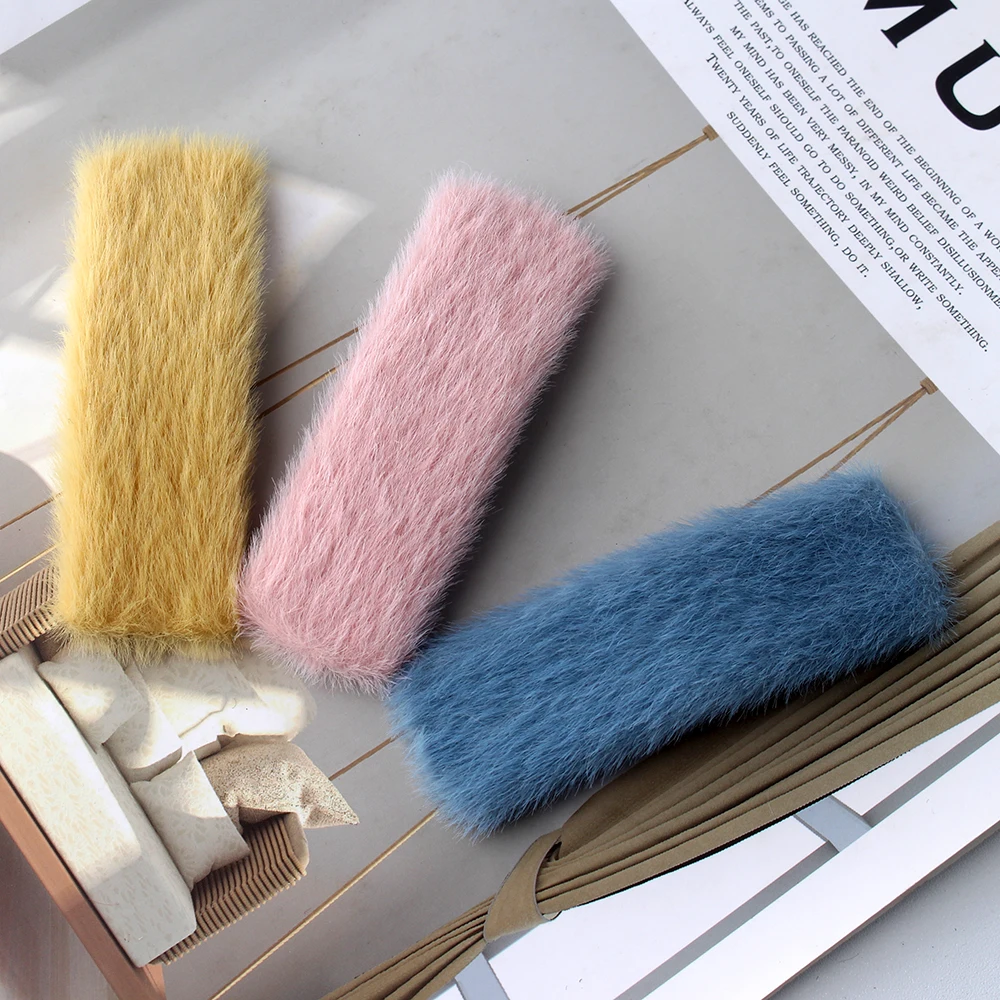 Заколки для волос заколки женщин разноцветные плюшевые милые стильные