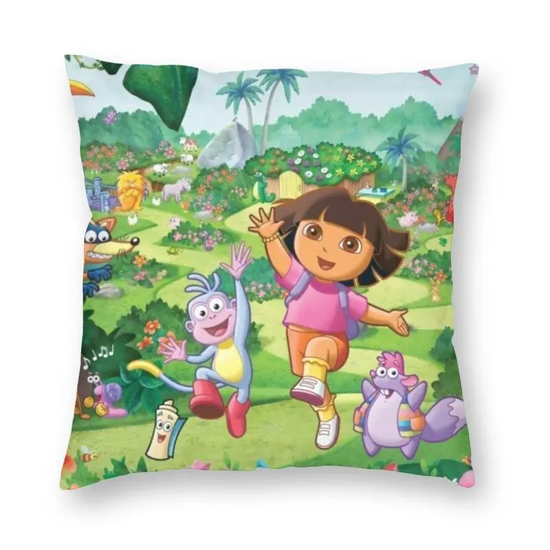 Модные наволочки Explorer бархатные классические для диванных подушек с рисунком из