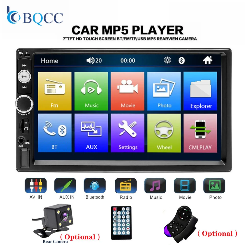 Автомобильный аудио плеер Мультимедиа 2din стерео 7 &quotсенсорный экран видео MP5