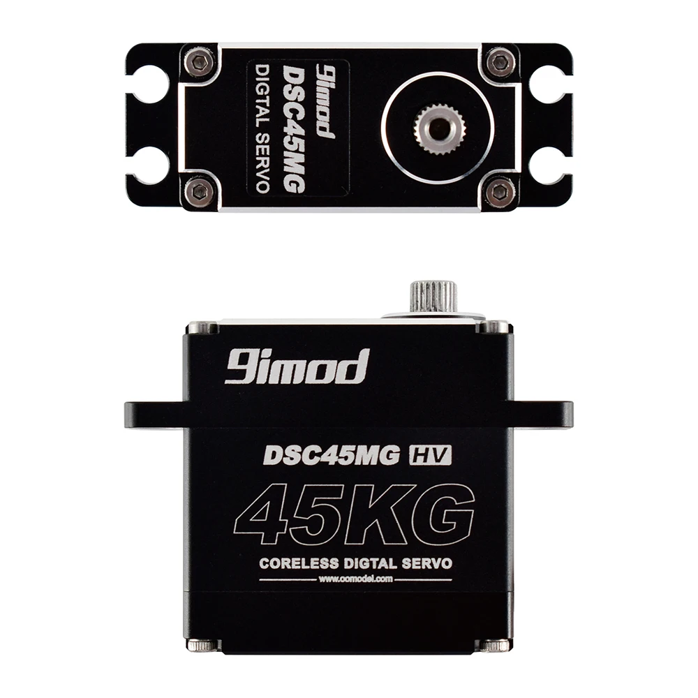 9imod-Servo a prueba de agua DSC45MG, caja de aluminio de 120 grados, engranaje de Metal Digital HV, Servo sin n&uacute;cleo para coche, cami&oacute;n, barco, oruga, RC-4