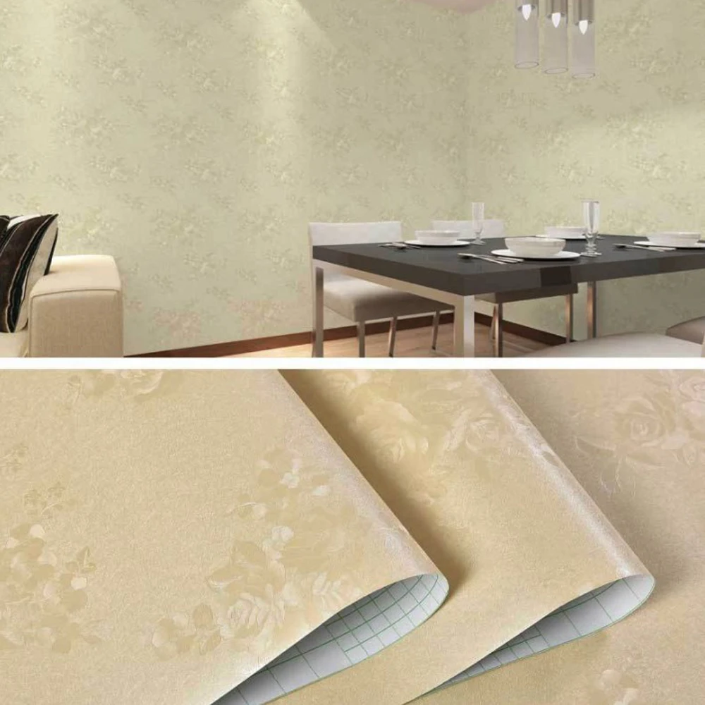 ПВХ обои самоклеющиеся простые однотонные 3d европейские восстановленные