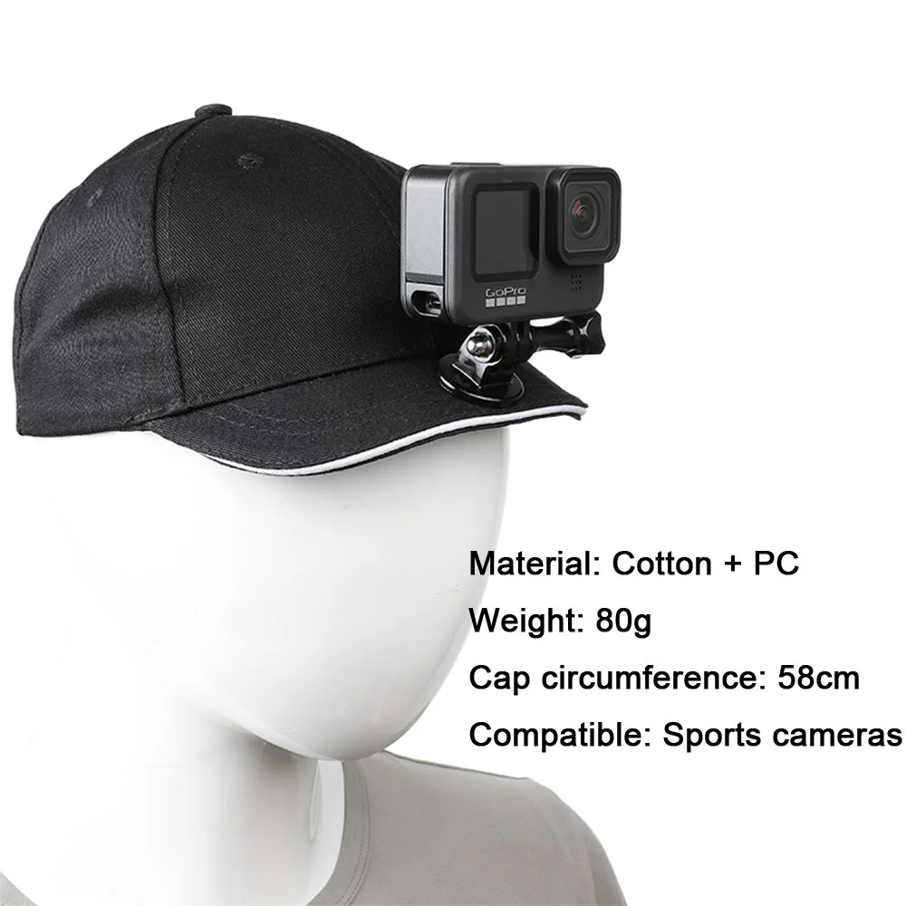 new phone head mount strap hat cap holder for iphone samsung huawei xiaomi smartphone for gopro hero 10 9 8 7 6 5 sports camera free global shipping
