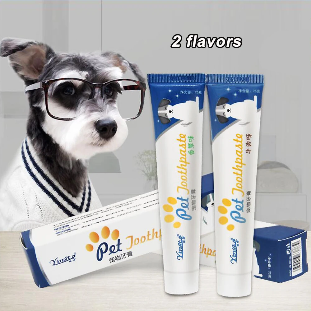 Pet Dog Cat Brushes Hygiene Teeth Care Toothpaste Tooth Cleaning Health Supplies Vanilla Flavor 2 | Дом и сад