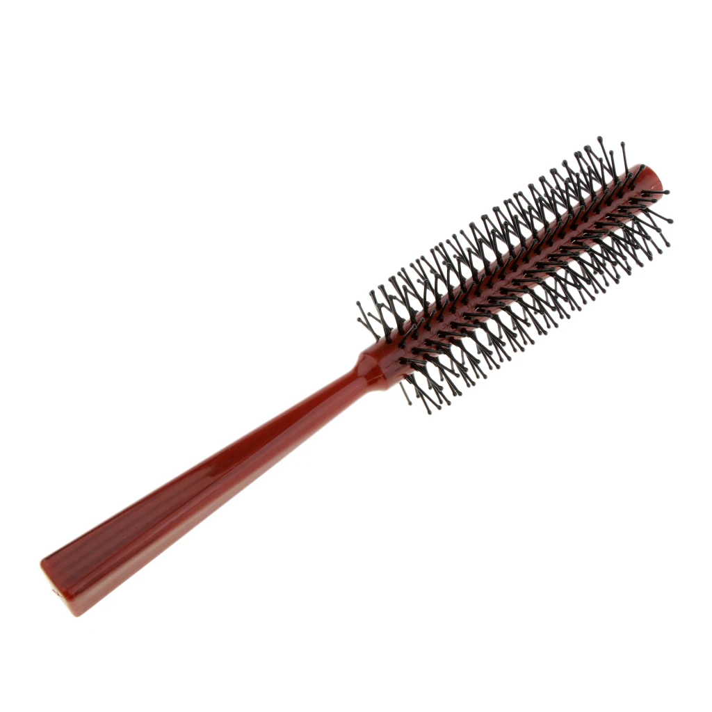 Пластиковая маленькая круглая щетка для кудрявых волос расческа укладки