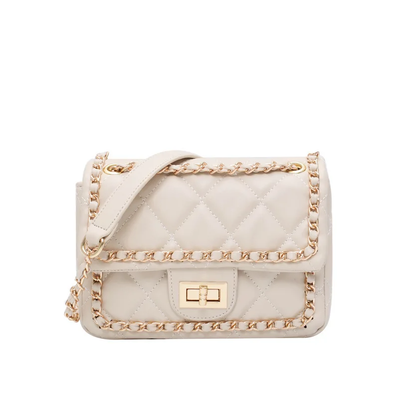 

Pu Leather Women Square Messenger Bag High Quality Chain Large Capacity Fashional Crossbody Bag For Ladies