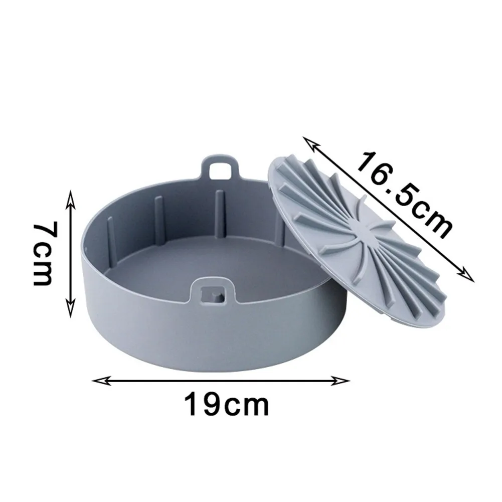 

Baking Tools Silicone Pot Baking Basket Pizza Plate Grill Pot Kitchen Cake Cooking Tool For Party Airfryer Fryer Accessories New