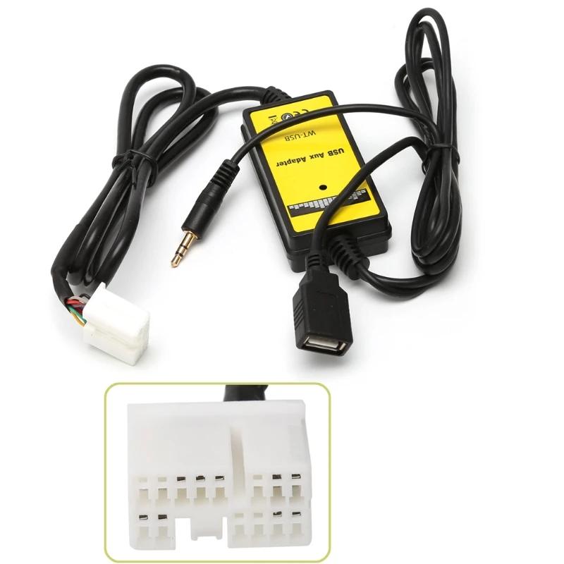 

Car MP3 Interface SD AUX USB Data Cable Adapter Changer for honda Acura