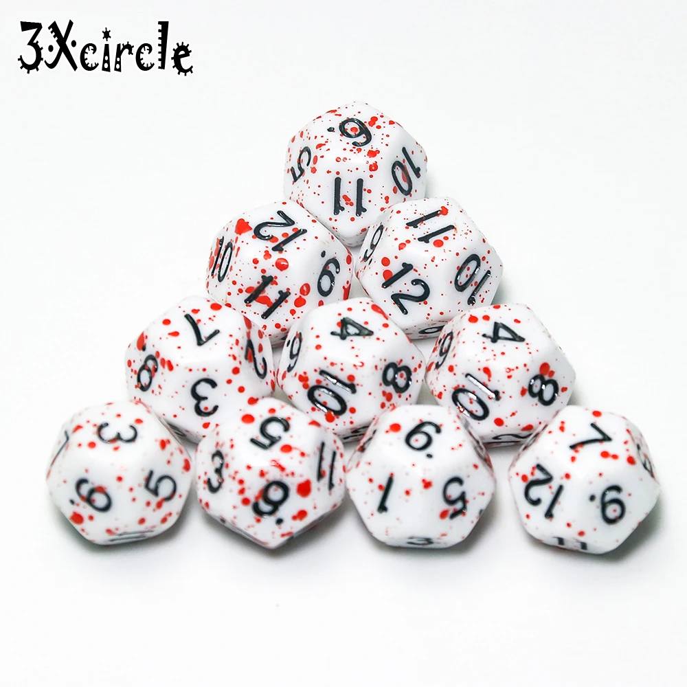 Creative 10pcs Polyhedral Opaque Digital Dice D4-D20 for Table Board Role Playing Game | Спорт и развлечения