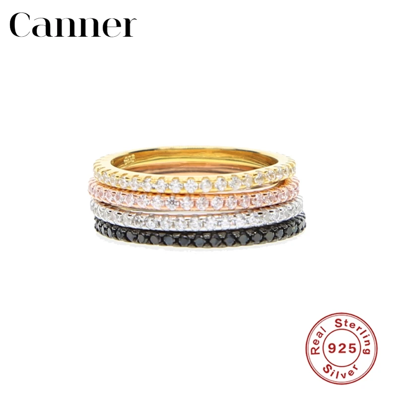 Очаровательные женские обручальные кольца из стерлингового серебра 925 пробы с