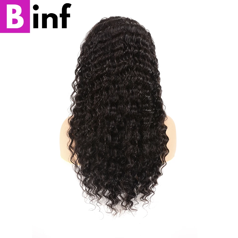 Бразильские глубокие волнистые человеческие волосы парики 360 синтетический