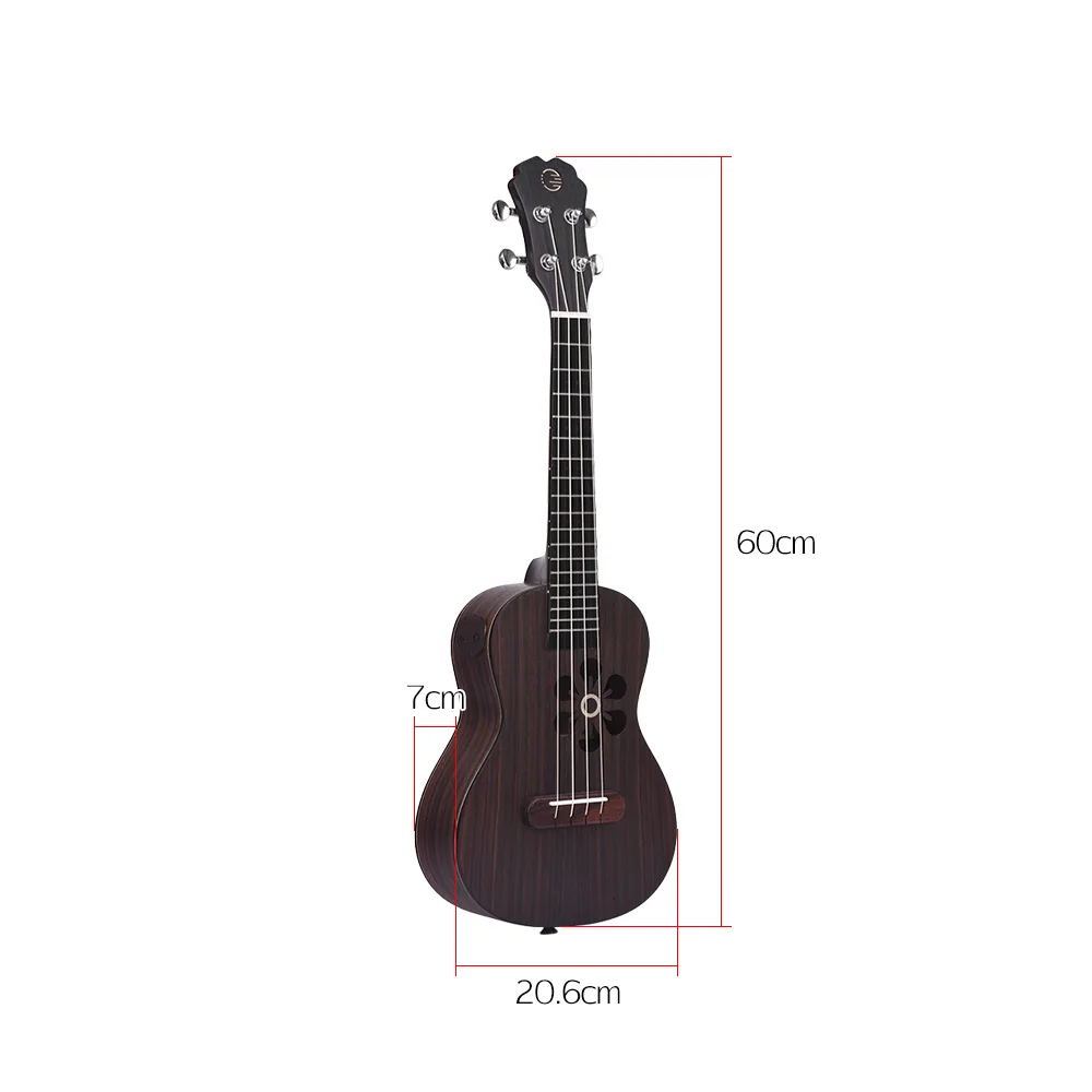 23 &quotУмная концертная Гавайская гитара Ukelele uke Rosewood поддерживает приложение