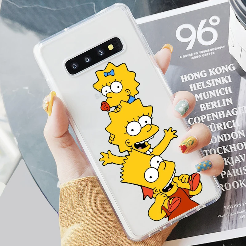 Мягкий прозрачный чехол из ТПУ для телефона Homer J.Simpson Веселый Чехол Samsung S6 S7 Edeg S8 S9