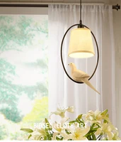 modern retro bird chandeliers led lamps decorative art led chandelier living room lamp e27 led lustre lighting chandeliers