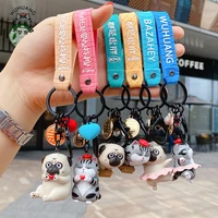 cartoon cute dog cat keychain keyring anime keychain key ring keychain charms cute bag pendant key chain for women men jewelry