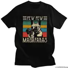 Футболка Pew Madafakas Мужская, чистая городская футболка с коротким рукавом, винтажная, свободного кроя, футболки с бульдогом