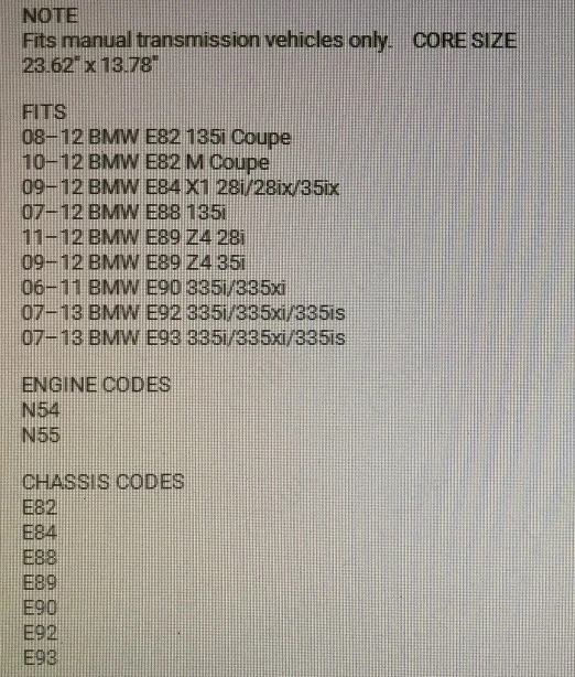 Радиатор для BMW 3 серии 335i M1 X1 Z4 135i N54 N55 алюминиевый толстый радиатор | Автомобили и