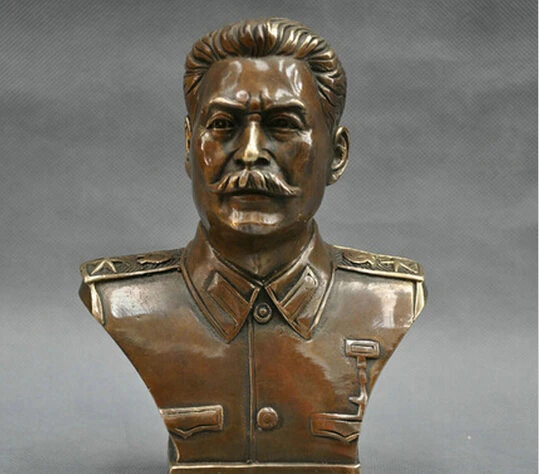  410 + 6 ''российский лидер Иосиф Сталин Бюст Бронзовая статуя|Статуи и