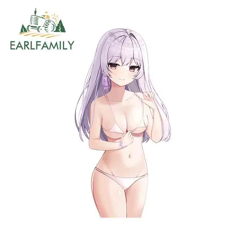 

EARLFAMILY, 13 см x 6,6 см, фиолетовые длинные волосы, девушка, автомобильная наклейка, окклюзия, царапина, аниме, наклейка, ноутбук, мотоцикл, доска д...