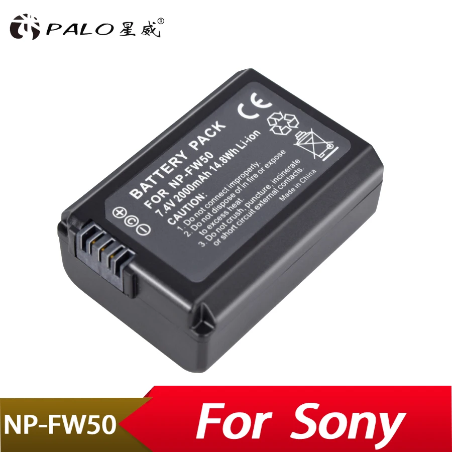 1 шт. 2000 мАч фонарь NP FW50 для Sony Alpha a5000 a6000 7 a7II 7R|Цифровые аккумуляторы| |