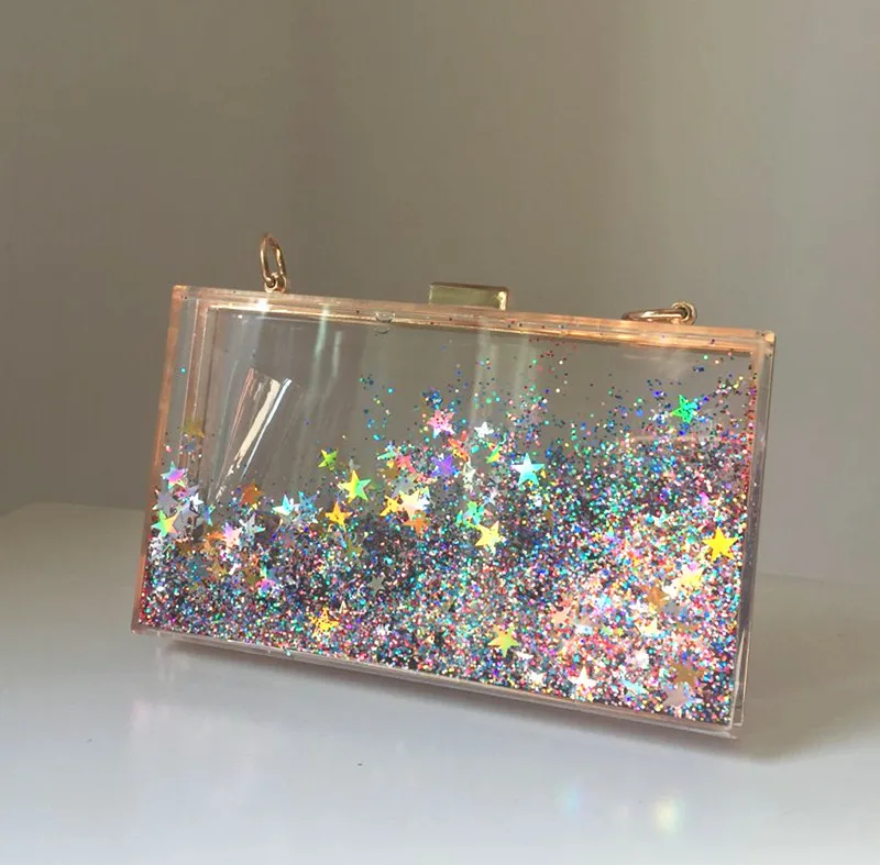 Новый прозрачный акриловый кошелек клатч вечерние сумки клатчи женские модные