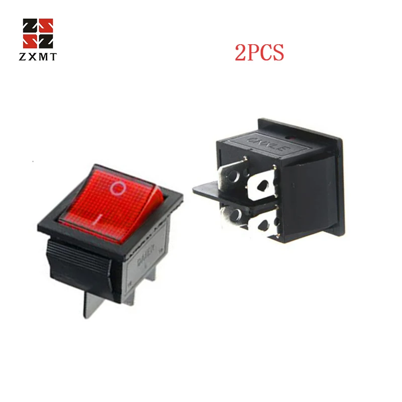 ZXMT 2 предмета кулисный переключатель DPST Вкл/Выкл 16 Amp 250 20 Ампер 125v 4-контактный Ec-2604