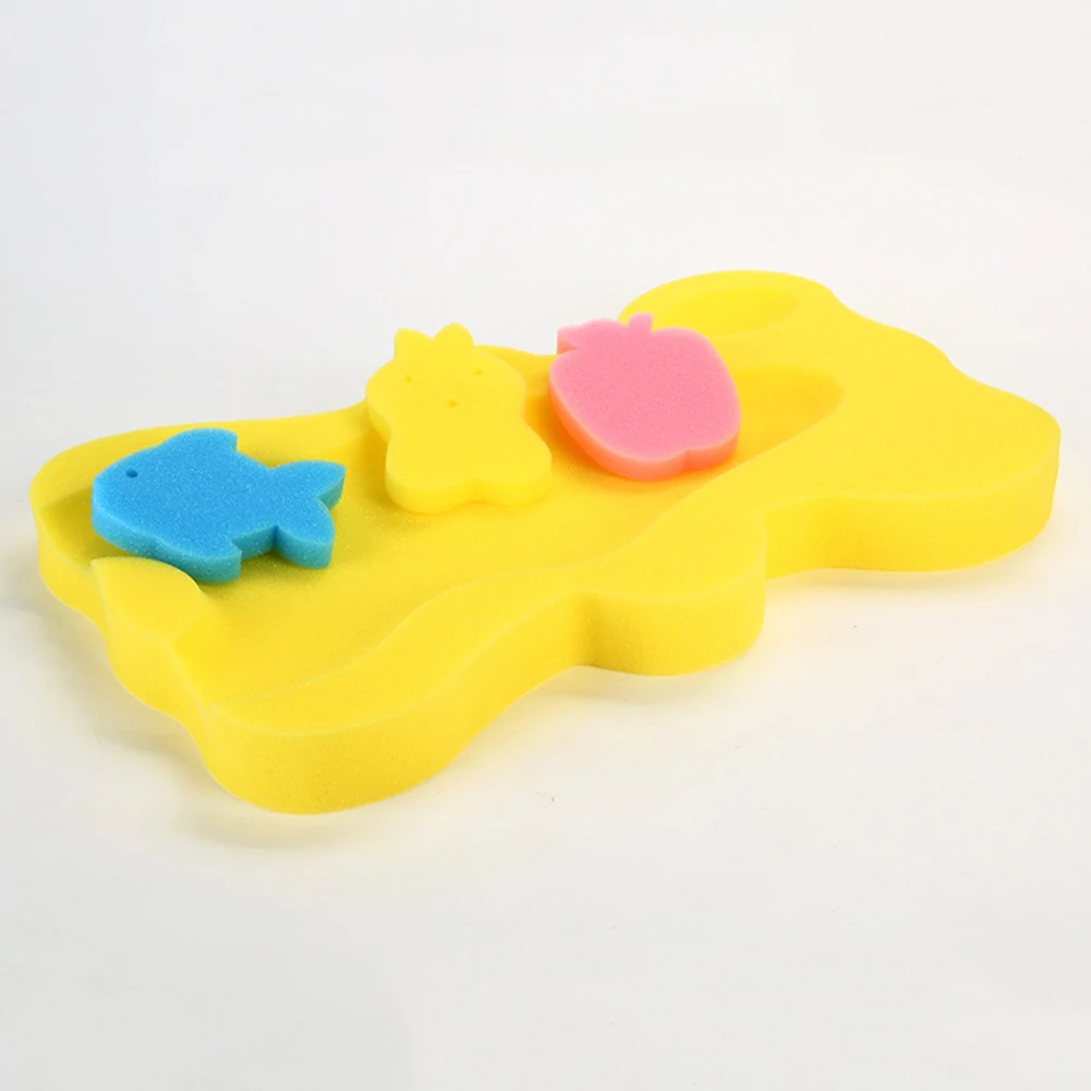 Мягкая противоскользящая губчатая подкладка с милым медведем для ухода за