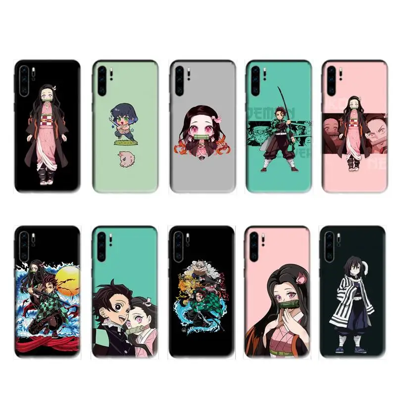 

Anime Demon Slayer case for huawei p20 p30 p40 pro mate 10 20 30 pro lite p smart y7 2019 plus nova 3I cases cover