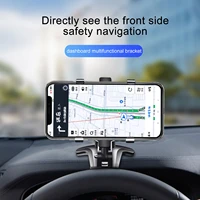universal dashboard car phone holder 360 degrees mobile cellphone stand rear view mirror sun visor in car gps navigation support
