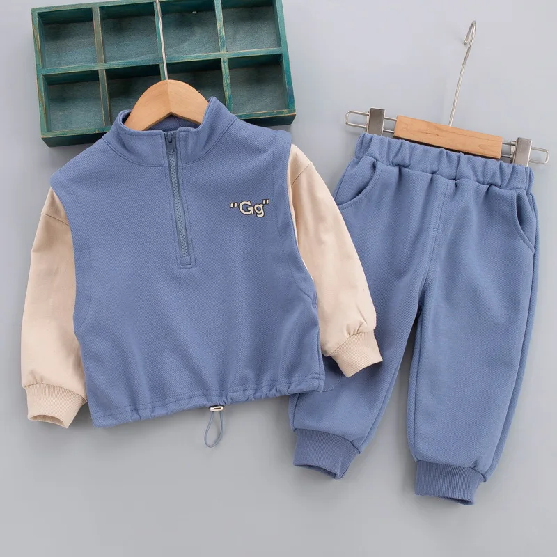 

LZH Casual Tracksuit For Children Autumn Sets For Kids Clothing Boys Long Sleeve 2Pcs Outfit For Baby Costume Boys Sportswear