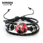 SONGDA аниме туалет, Hanako Кун роскошный кожаный браслет ручной работы браслет из деревянных бусин любителей аниме Сан-подарок девушке на День святого Валентина