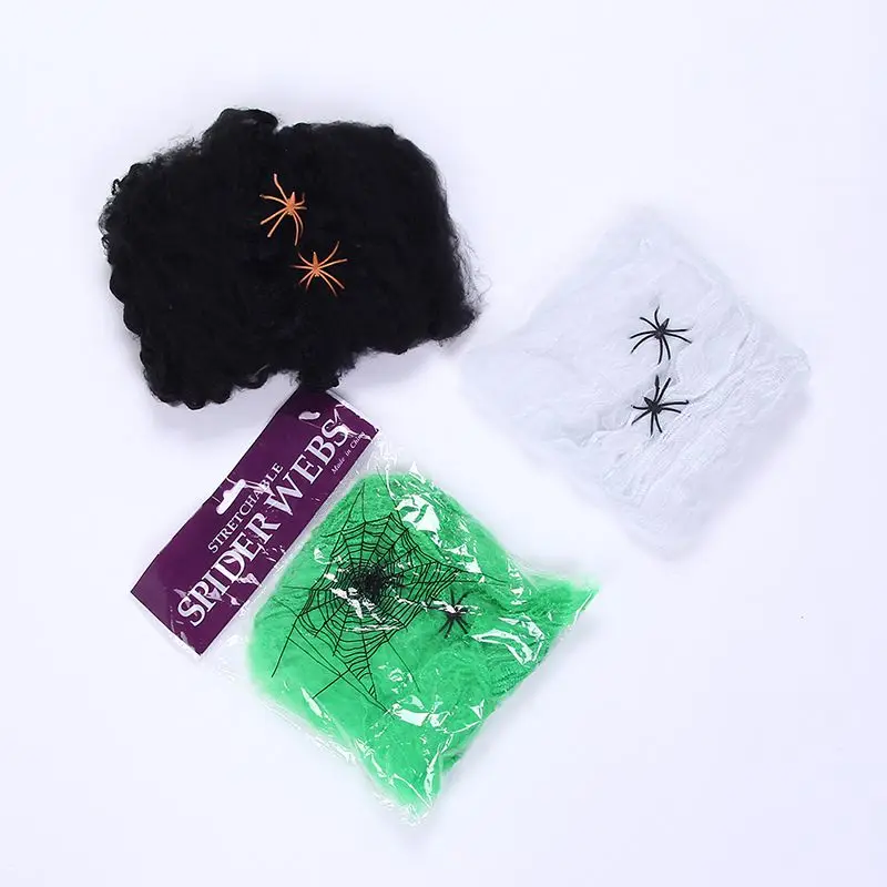 Реквизит для страшвечерние на Хэллоуин белый фотографический паук страшное