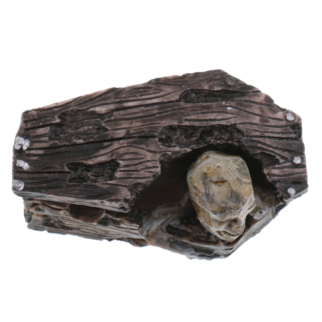 Фигурка из смолы зомби в гробе поделки ручной работы для украшения дома и офиса |