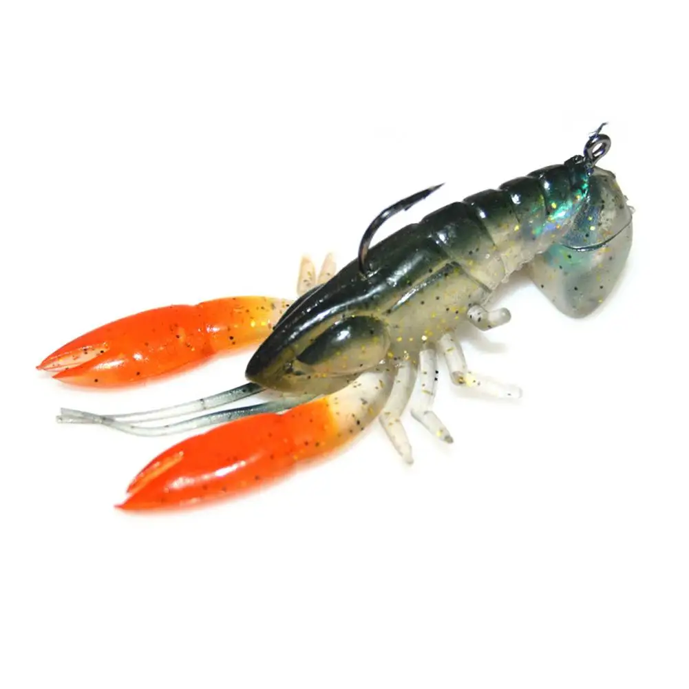 

Crayfish Fishing Lure Durable Artificial Soft Fishing Bait Attract Fish Realistic Lobster Lure Bait Tackle Lure Fishing Kit