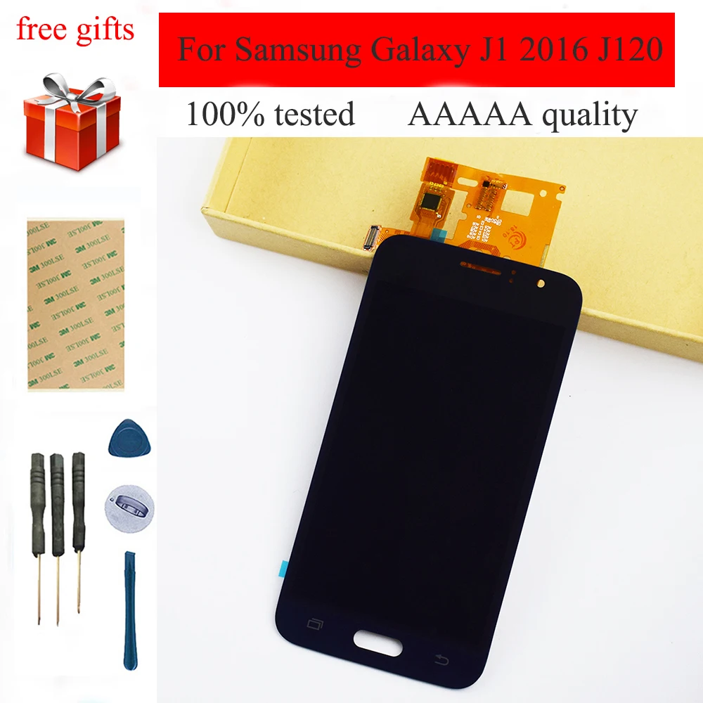 4 5 &quotдля Samsung Galaxy J1 2016 J120 ЖК SM J120F J120M J120H J120G сенсорный экран дигитайзер Датчик +
