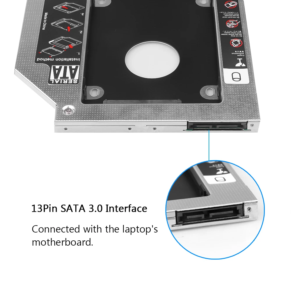 Корпус для жесткого диска kebidu SATA 3 0 Sata переходник установки второго 12 7 мм корпус