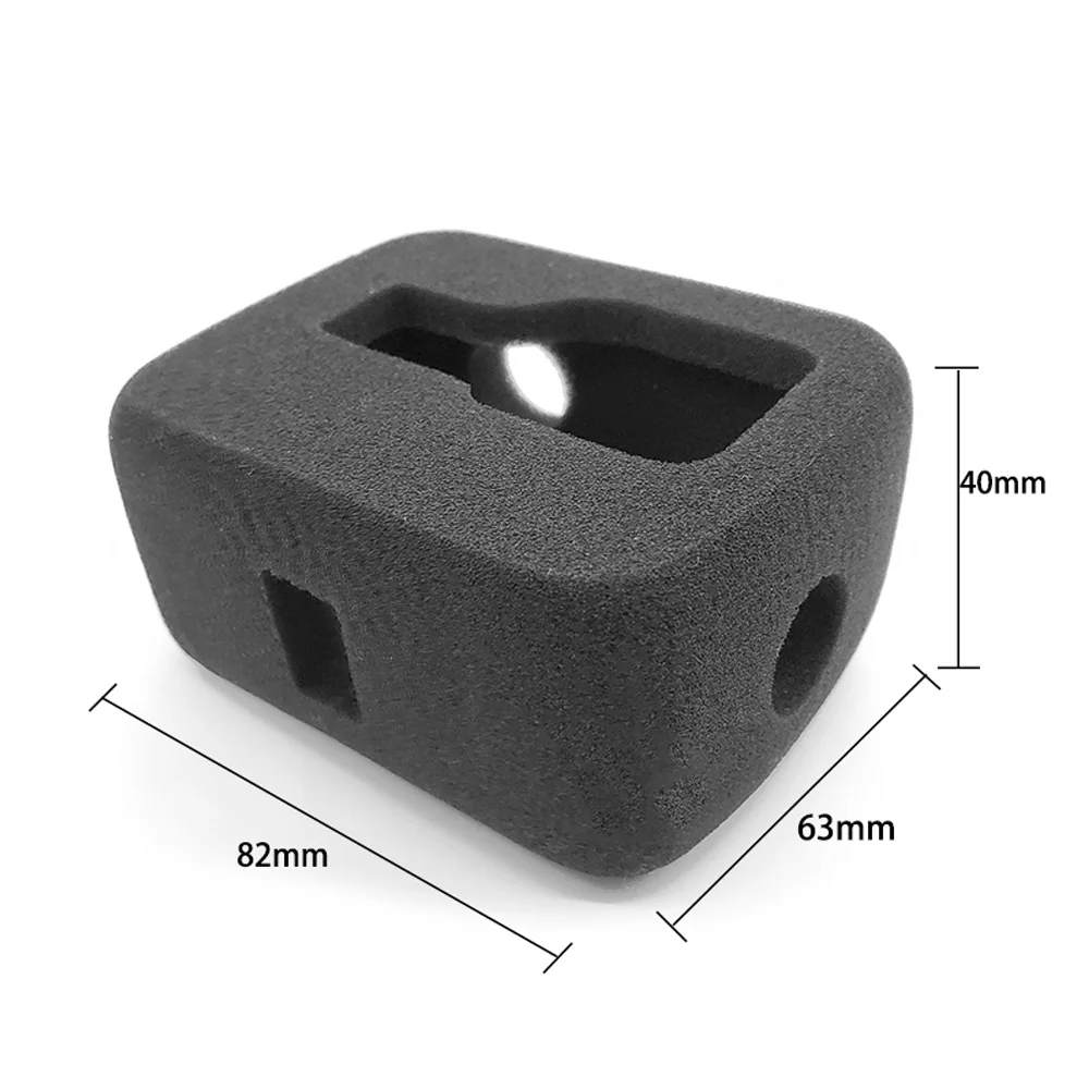 TUYU Губка Пена лобовое стекло Корпус чехол оболочка Крышка для GoPro HERO8 черный